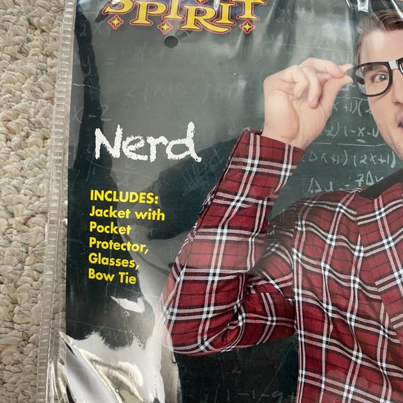Nerd Costume Spirit of Halloween Men Size Large L Dress Up Pretend Party - Picture 2 of 7